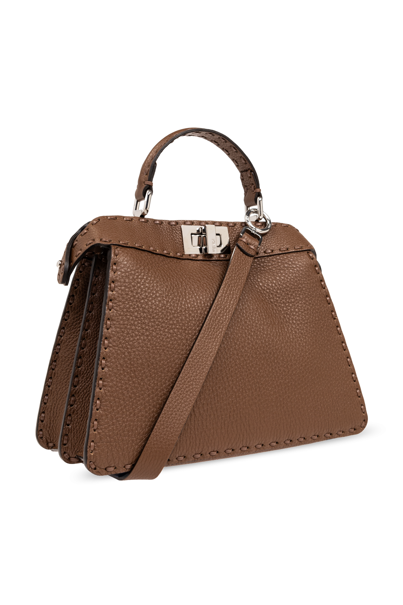 トートバッグ FENDI 'Peekaboo ISeeU Small' handbag (8BN327ARBB F1F2W) Peekaboo ISeeU Small Leather Black | Fendi